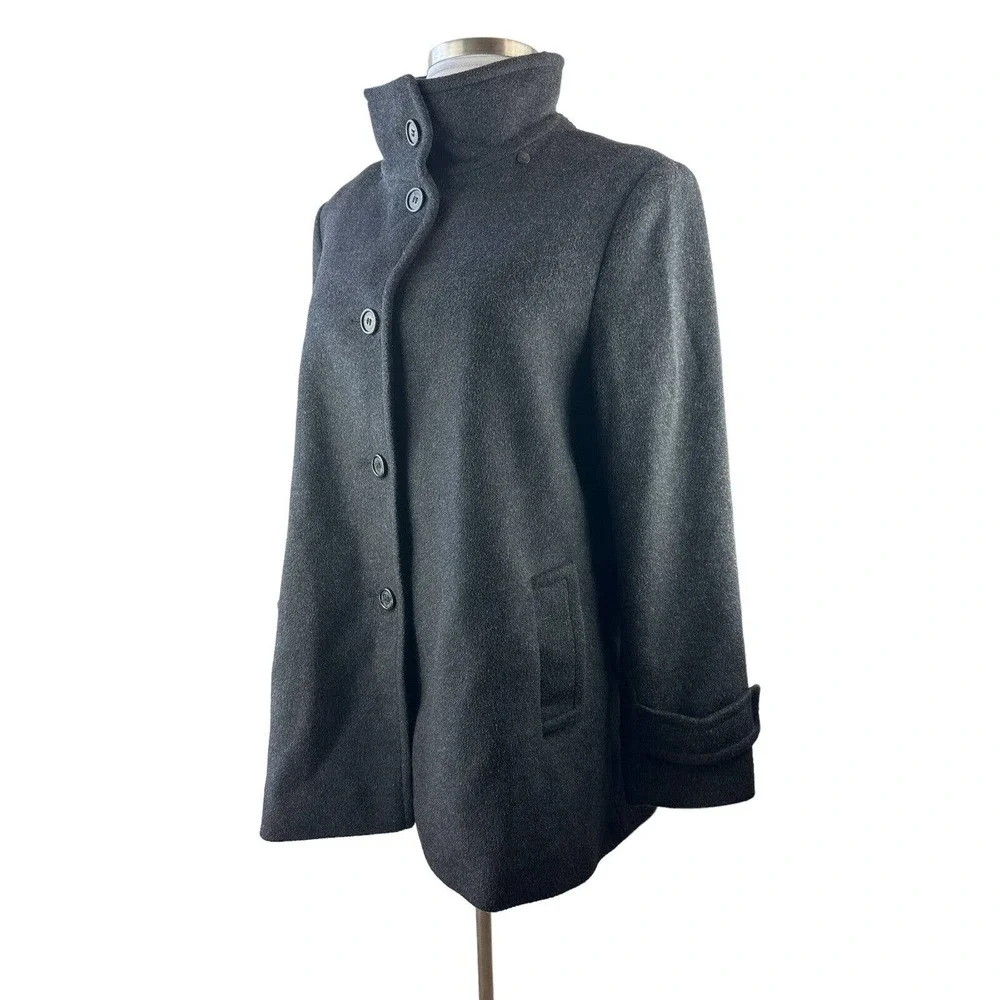 Lauren Ralph Lauren Walker Coat Button Gray Women's Size XL - Missing hood LRL - Picture 3 of 10
